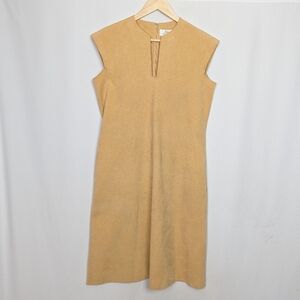 70s Suede Leather Dress